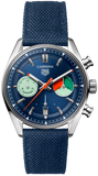 Tag Heuer Carrera Skipper Automatic Chronograph Blue Dial Blue Nylon Strap Watch for Men - CBS2213.FN6002 Authentic Buy Shop Now
