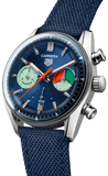 Tag Heuer Carrera Skipper Automatic Chronograph Blue Dial Blue Nylon Strap Watch for Men - CBS2213.FN6002 Authentic Buy Shop Now