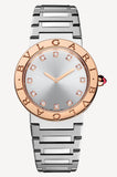 Bvlgari Bvlgari Bvlgari Lady Diamonds Silver Dial Silver Steel Strap Watch for Women - BVLGARI103577 Authentic Buy Shop Now