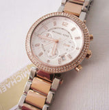 Michael Kors Parker White Dial Two Tone Steel Strap Watch for Women - MK5820 Authentic Buy Shop Now