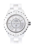 Chanel J12 Diamonds Quartz Ceramic White Dial White Steel Strap Watch for Women - J12 H2422 Authentic Buy Shop Now