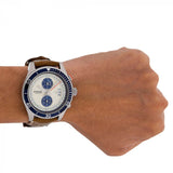 Fossil Wakefield Chronograph Cream Dial Brown Leather Strap Watch for Men - CH2951 Authentic Buy Shop Now
