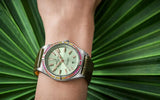 Breitling Chronomat Automatic 36 South Sea Green Dial Green Leather Strap Watch for Women - A10380611L1P1 Authentic Buy Shop Now