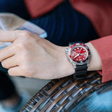 Citizen Eco Drive Promaster Marine Red Dial Black Rubber Strap Watch For Men - BN0159-15X Authentic Buy Shop Now