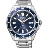 Citizen Promaster Marine Blue Dial Silver Steel Strap Watch For Men - BN0191-80L Authentic Buy Shop Now