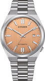 Citizen Tsuyosa Automatic Salmon Orange Dial Silver Steel Strap Watch For Men - NJ0159-86Z Authentic Buy Shop Now