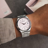 Citizen x Pantone Automatic Dreamy Pink Dial Silver Steel Strap Watch For Men - NJ0158-89X Authentic Buy Shop Now