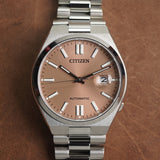 Citizen x Pantone Automatic Warm Sand Dial Silver Steel Strap Watch For Men - NJ0158-89Y Authentic Buy Shop Now