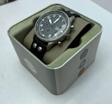 Fossil Retro Pilot Chronograph Black Dial Black Leather Strap Watch for Men - FS5806 Authentic Buy Shop Now