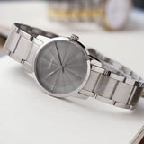 Calvin Klein City Grey Dial Silver Steel Strap Watch for Women - K2G23144 Authentic Buy Shop Now