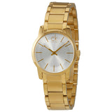 Calvin Klein City White Dial Gold Steel Strap Watch for Women - K2G23546 Authentic Buy Shop Now