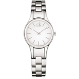 Calvin Klein Simplicity White Dial Silver Steel Strap Watch for Women - K4323126 Authentic Buy Shop Now
