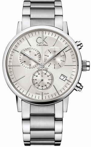 Calvin Klein Post Minimal White Dial Silver Steel Strap Watch for Men - K7627126 Authentic Buy Shop Now