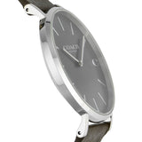 Coach Charles Grey Dial Brown Leather Strap Watch for Men - 14602153 Authentic Buy Shop Now