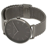 Coach Charles Black Dial Grey Mesh Bracelet Watch for Men - 14602145 Authentic Buy Shop Now