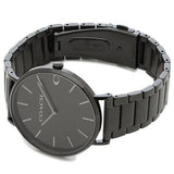 Coach Charles Black Dial Black Steel Strap Watch for Men - 14602431 Authentic Buy Shop Now