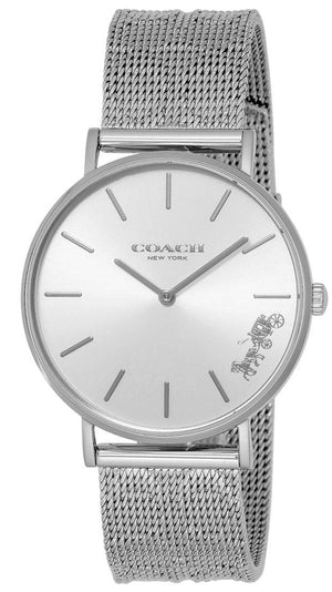 Coach Perry Silver Dial Silver Mesh Bracelet Watch for Women - 14503341 Authentic Buy Shop Now