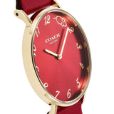Coach Perry Red Dial Red Leather Strap Watch for Women - 14503486 Authentic Buy Shop Now