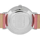 Coach Perry Mother of Pearl White Dial Pink Leather Strap Watch for Women - 14503243 Authentic Buy Shop Now