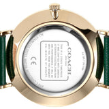 Coach Green Dial Green Leather Strap Watch for Women - 14503383 Authentic Buy Shop Now