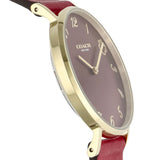 Coach Perry Red Dial Red Leather Strap Watch for Women - 14503722 Authentic Buy Shop Now