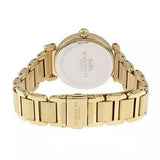 Coach Sport Diamonds Gold Dial Gold Steel Strap Watch for Women - 14502195 Authentic Buy Shop Now