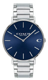 Coach Charles Blue Dial Silver Steel Strap Watch for Men - 14602429 Authentic Buy Shop Now