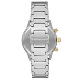 Emporio Armani Mario Chronograph Green Dial Silver Steel Strap Watch For Men - AR11454 Authentic Buy Shop Now