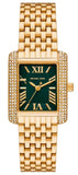 Michael Kors Emery Pave Analog Green Dial Gold Steel Strap Watch for Women - MK4742 Authentic Buy Shop Now