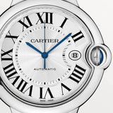 Cartier Ballon Bleu De Cartier Silver Dial Silver Steel Strap Watch for Men - WSBB0049 Authentic Buy Shop Now