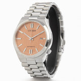 Citizen Tsuyosa Automatic Salmon Orange Dial Silver Steel Strap Watch For Men - NJ0159-86Z Authentic Buy Shop Now