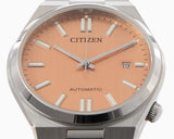 Citizen Tsuyosa Automatic Salmon Orange Dial Silver Steel Strap Watch For Men - NJ0159-86Z Authentic Buy Shop Now