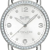 Coach Delancey White Dial Silver Steel Strap Watch for Women - 14502353 Authentic Buy Shop Now