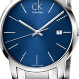 Calvin Klein City Blue Dial Silver Steel Strap Watch for Men - K2G2G14N Authentic Buy Shop Now