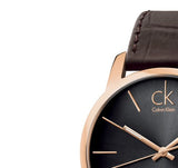 Calvin Klein City Chronograph Brown Dial Brown Leather Strap Watch for Men - K2G2G6G3 Authentic Buy Shop Now