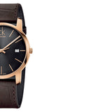 Calvin Klein City Chronograph Brown Dial Brown Leather Strap Watch for Men - K2G2G6G3 Authentic Buy Shop Now