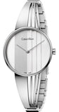 Calvin Klein Drift Silver Dial Silver Steel Strap Watch for Women - K6S2N116 Authentic Buy Shop Now