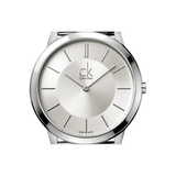 Calvin Klein Minimal Silver Dial Silver Mesh Bracelet Watch for Men - K3M21126 Authentic Buy Shop Now