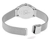 Calvin Klein Minimal Grey Dial Silver Mesh Bracelet Watch for Men - K3M21124 Authentic Buy Shop Now