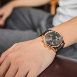 Calvin Klein City Chronograph Grey Dial Brown Leather Strap Watch for Men - K2G276G3 Authentic Buy Shop Now