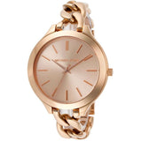 Michael Kors Slim Runway Rose Gold Dial Rose Gold Steel Strap Watch for Women - MK3223 Authentic Buy Shop Now