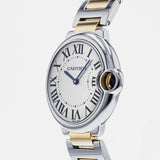 Cartier Ballon Bleu Silver Dial Two Tone Steel Strap Watch for Unisex Watch - W69008Z3 Authentic Buy Shop Now