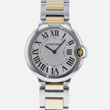 Cartier Ballon Bleu Silver Dial Two Tone Steel Strap Watch for Unisex Watch - W69008Z3 Authentic Buy Shop Now