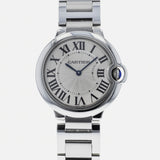 Cartier Ballon Bleu De Cartier Silver Dial Silver Steel Strap Watch for Women - W69011Z4 Authentic Buy Shop Now