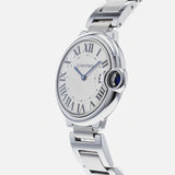 Cartier Ballon Bleu De Cartier Silver Dial Silver Steel Strap Watch for Women - W69011Z4 Authentic Buy Shop Now