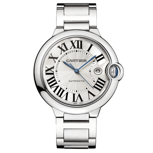 Cartier Ballon Bleu De Cartier Silver Dial Silver Steel Strap Watch for Men - WSBB0049 Authentic Buy Shop Now