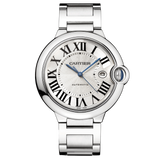 Cartier Ballon Bleu De Cartier Silver Dial Silver Steel Strap Watch for Men - WSBB0049 Authentic Buy Shop Now
