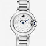 Cartier Ballon Bleu de Cartier Diamonds Silver Dial Silver Steel Strap Watch for Women - WE902073 Authentic Buy Shop Now