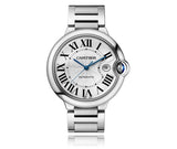 Cartier Ballon Bleu De Cartier Silver Dial Silver Steel Strap Watch for Men - WSBB0049 Authentic Buy Shop Now