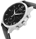 Tissot Tradition Chronograph Black Dial Black Leather Strap Watch For Men - T0636171605700 Authentic Buy Shop Now